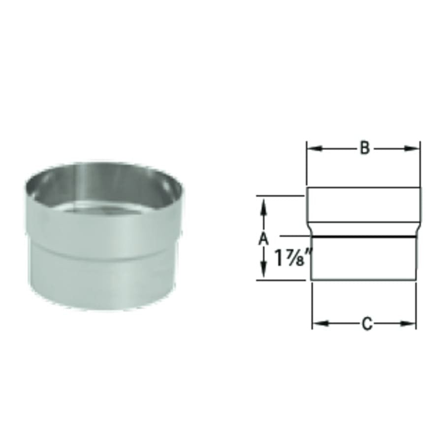 DURAVENT Duravent 6DFS-FC DuraFlex SS Connector (6 in)