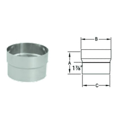 DURAVENT Duravent 6DFS-FC DuraFlex SS Connector (6 in)