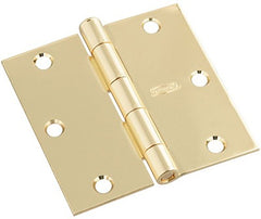 NATIONAL HARDWARE National Mfg N830-320 3.5 in Bright Brass Door Hinge 3-pack