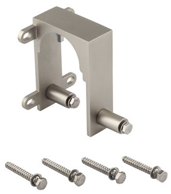 NATIONAL HARDWARE National Mfg N187-102 Sliding Door Bypass Bracket Satin Nickel