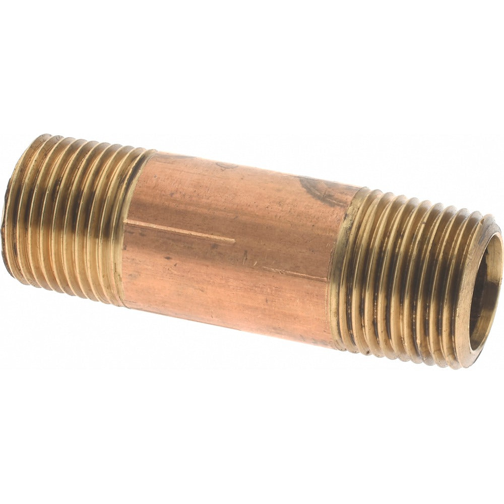 MERIT BRASS Merit Brass 2006-200BSPT Brass Pipe Nipple 3/8 Inch Bspt