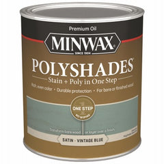 MINWAX Minwax 613944444 Polyshade Satin Vintage Blue 1 Qt