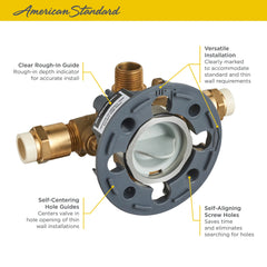 AMERICAN STANDARD American RU109SS Flash Shower Rough-In Valve with CPVC Inlets and Universal Outlets