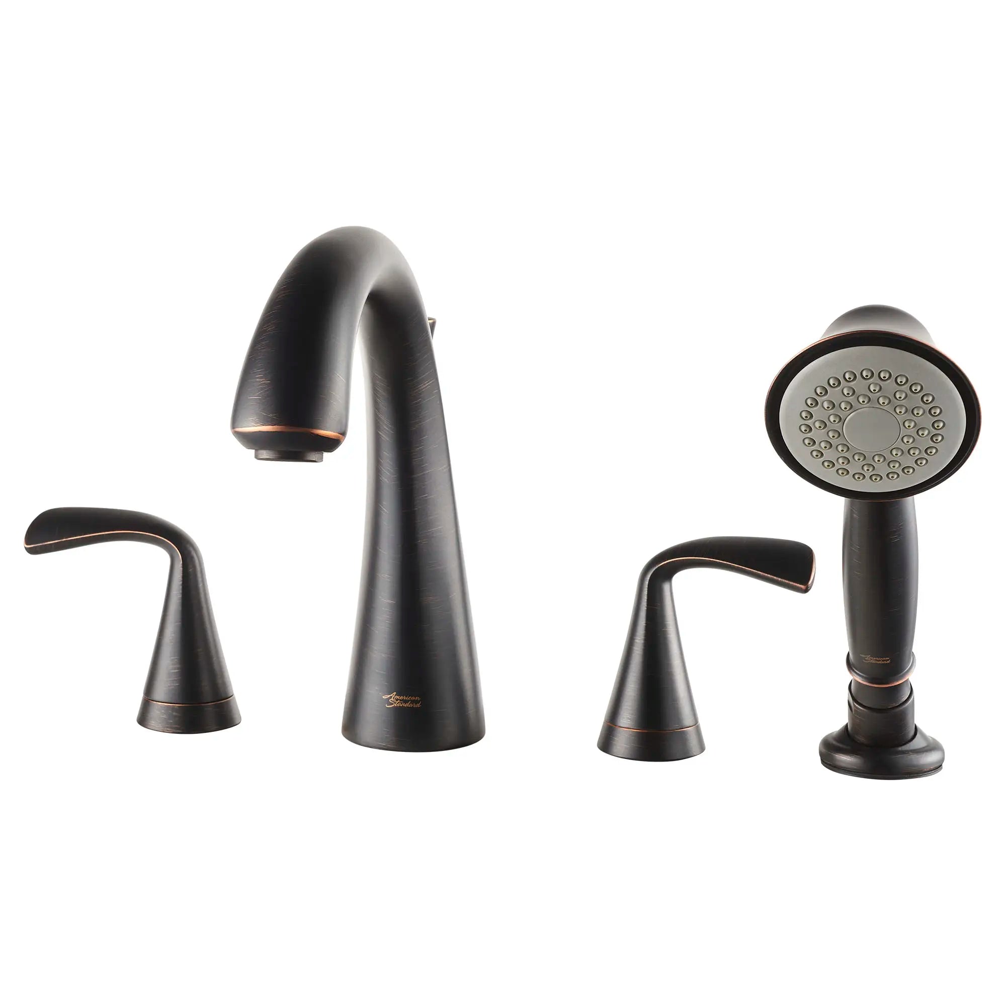 AMERICAN STANDARD American T186901.278 Fluent Two-Handle Roman Tub Faucet with Hand Shower