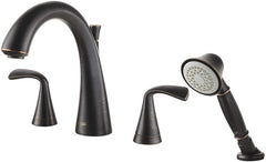 AMERICAN STANDARD American T186901.278 Fluent Two-Handle Roman Tub Faucet with Hand Shower