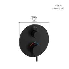 GROHE Grohe 24361EN0 Atrio New Dual Function 2-Handle Thermostatic Valve Trim