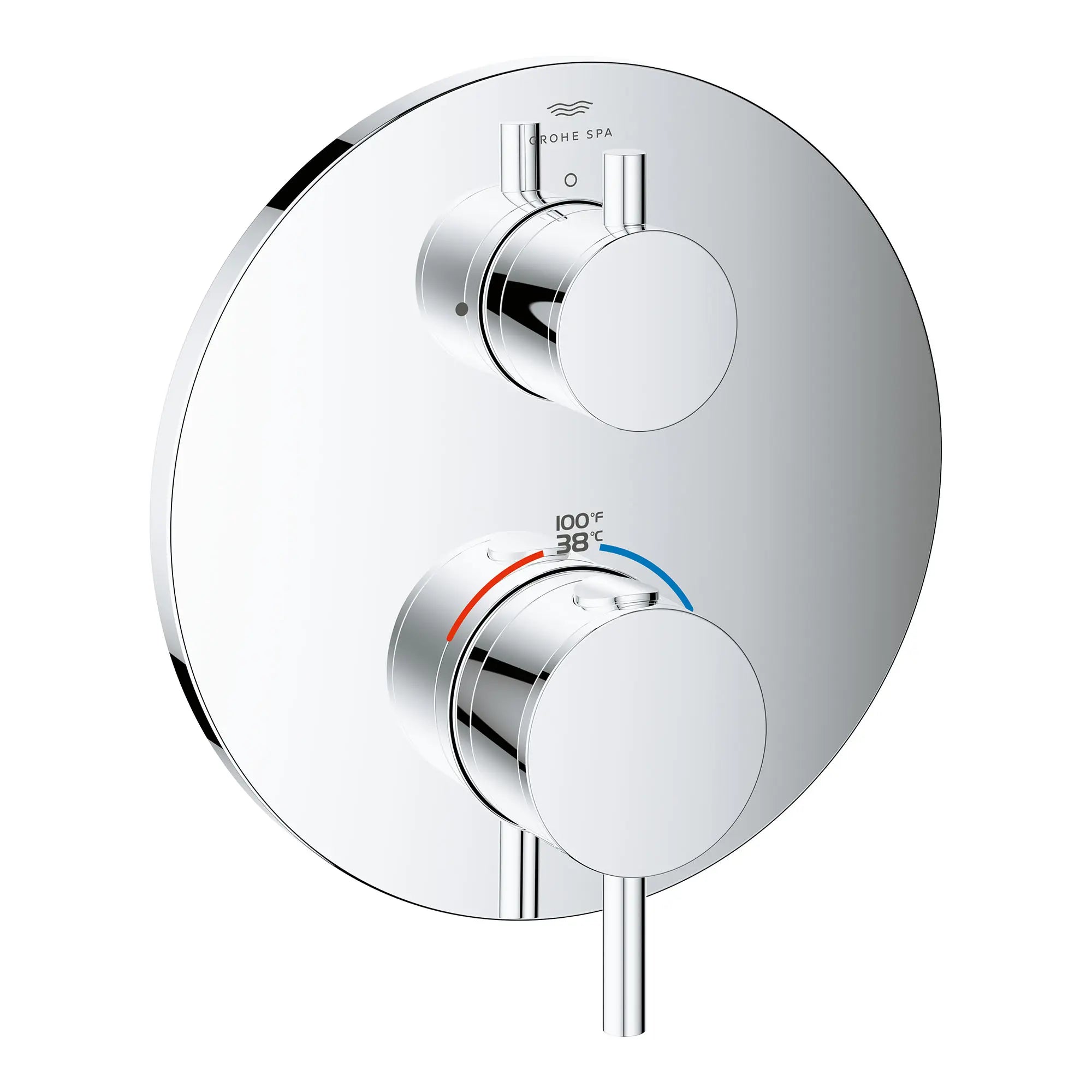 GROHE Grohe 24361EN0 Atrio New Dual Function 2-Handle Thermostatic Valve Trim