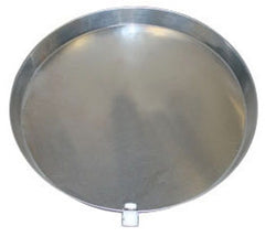 HOLDRITE HOLDRITE QP-20 Aluminium Water Heater QuickPan with 1 Inch PVC Drain Fitting 20 Inch Diameter