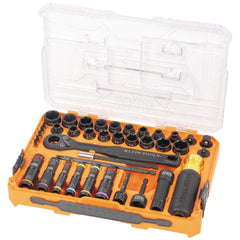 KLEIN TOOLS Klein Tools 65500KNECT KNECT Complete Impact Pass Through and Flip Socket Set 39-Piece