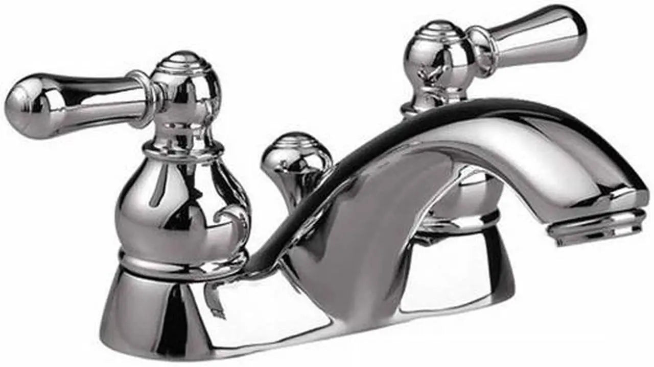 AMERICAN STANDARD American 7411.732.002 Hampton Two Handle Centerset 4 Inch Lavatory with Drain