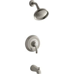 KOHLER Kohler K-TS12007-4-BN Fairfax Rite-Temp Bath & Shower Valve Trim with Lever Handle, NPT Spout & 2.5 GPM Showerhead K-T12007-4