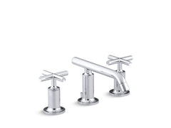 KOHLER KOHLER K-14410-3-BL Purist Widespread Bathroom Sink Faucet with Cross Handles 1.2 gpm