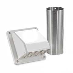 LAMBRO INDUSTRIES Lambro Industries 224WKD 4 Inch Plastic Exhaust Wall Hood Vent