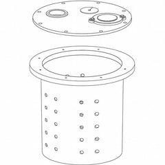 LIBERTY PUMPS Liberty Pumps K001308 Crawl Space Perforated Basin & Cover 16-1/2 inches x 15 inches