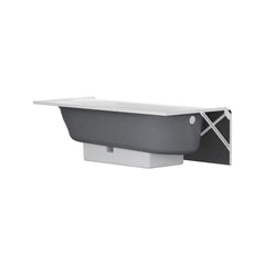 AMERICAN STANDARD AMERICAN STANDARD 1392202.02 Princeton PRO Steel 60 x 30-inch Above Floor Rough Integral Apron Bathtub