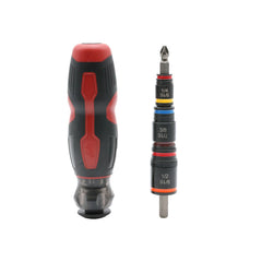 MALCO Malco HMTP2A C-RHEX 7-In-1 Flip Bit Socket Set With Premium Grip Handle