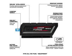 MILWAUKEE Milwaukee MXFSC-1HD12 MX Fuel Redlithium Forge HD12.0 Battery/Super Charger Expansion Kit