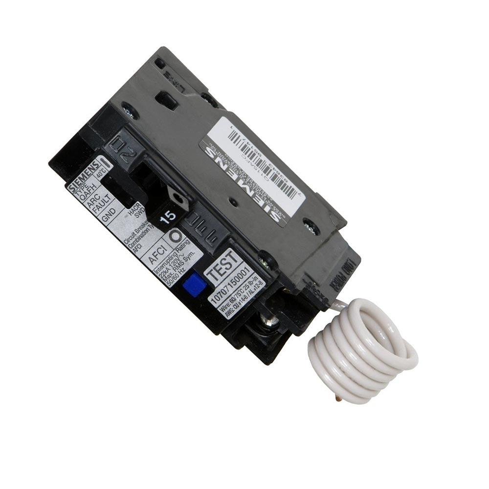 SIEMENS Siemens Q115AF Arc Fault Circuit Interrupter 15-Amp 1 Pole 120-Volt
