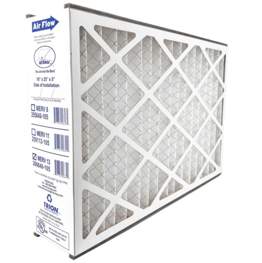 TRION Trion 266649-105 MERV 13 Pleated Air Filter 16 x 25 x 5