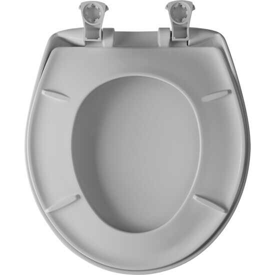 BEMIS BEMIS 200SLOWT Classic Colors Round Plastic Toilet Seat Never Loosens