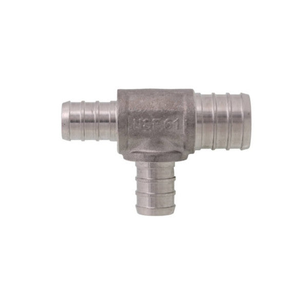 BOSHART BOSHART SSPEX-070505 PEX Stainless Steel Tee 3/4 inches x 1/2 inches x 1/2 inches
