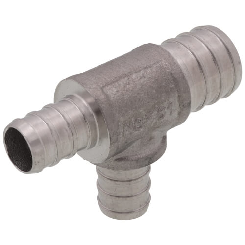 BOSHART BOSHART SSPEX-070505 PEX Stainless Steel Tee 3/4 inches x 1/2 inches x 1/2 inches