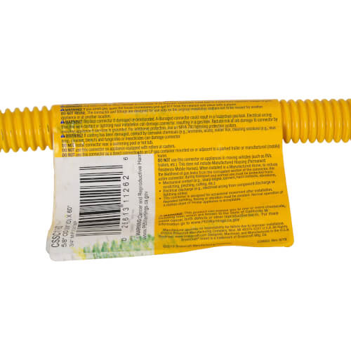 BRASSCRAFT Brasscraft CSSC11-60 Gas Connector 1/2 inches ID (5/8 inches OD) Procoat 3/4 inches MIP Fittings