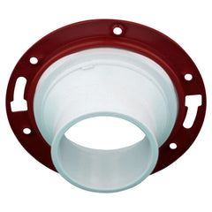 CHARLOTTE PIPE Charlotte Pipe PVC 00812 0600 Schedule 40 4 in Spigot X 3 in D Spigot PVC 7 in Floor Flange