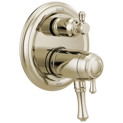 DELTA FAUCET Delta Faucet T27T897 Traditional 2-Handle TempAssure 17T Series Valve Trim with 3-Setting Integrated Diverter