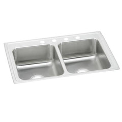 ELKAY Elkay LRAD2922554 Lustertone Classic Stainless Steel Sink 29 inches x 22 inches x 5-1/2 inches