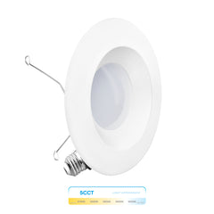 INFIBRITE Infibrite IB-006-8-12W-WH 6 In. 5CCT Selectable Retrofit LED