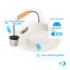 INFIBRITE Infibrite IB-005-5-9W-WH 4 In. Retrofit 5000K LED Light
