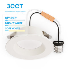 INFIBRITE Infibrite IB-005-7-9W-WH 4 In. 3CCT Selectable Retrofit LED