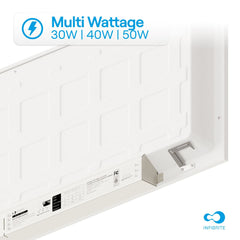 INFIBRITE Infibrite IB-020-5-MW-10V Single Color 1x4 0-10V Adjustable Watt Backlit Panel Light 4 Pack
