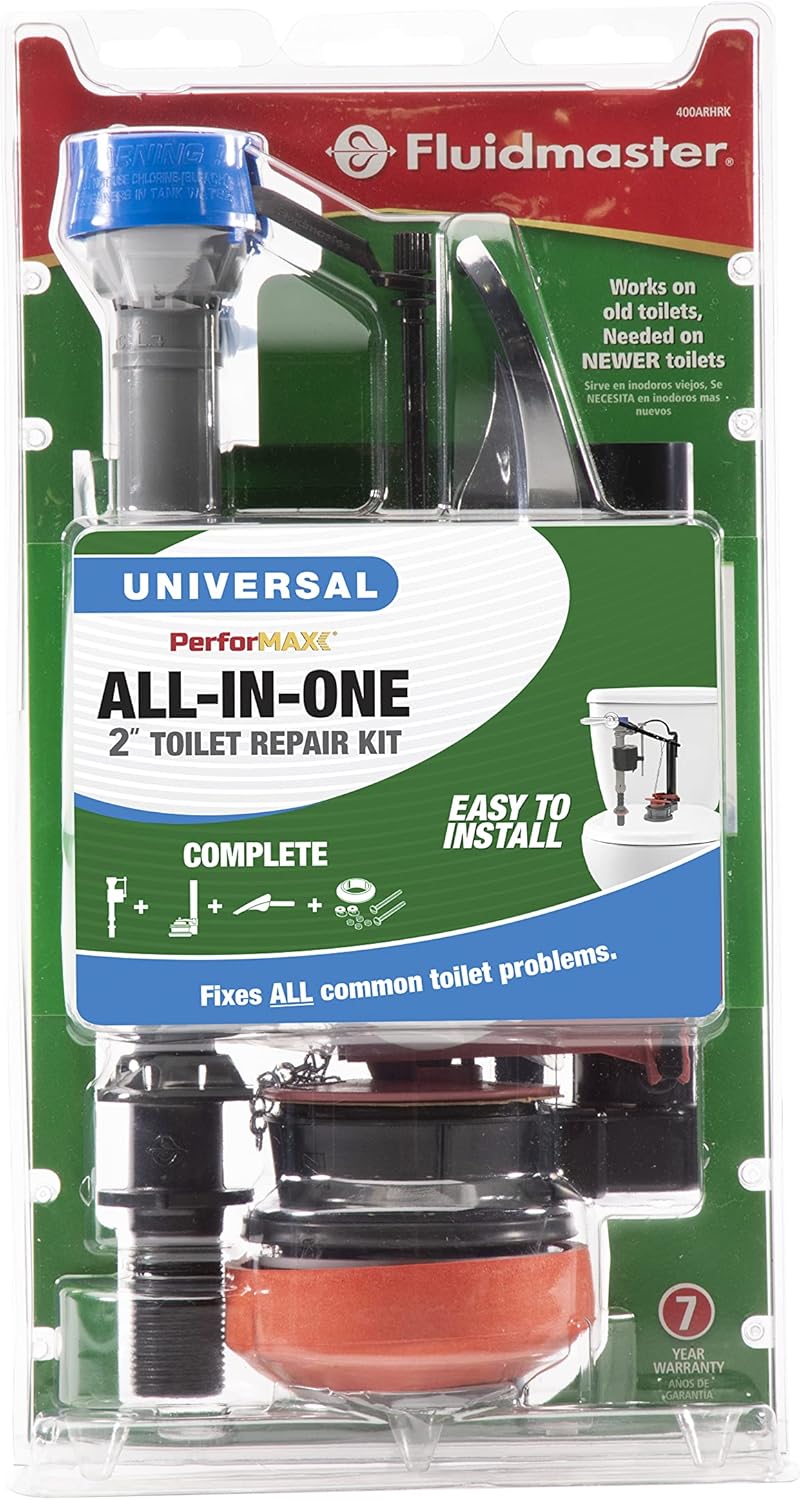 FLUIDMASTER Fluidmaster 400ARHRKP10 PerforMAX Universal High Performance All in One Repair Kit for 2-Inch Flush Valve Toilets 1 Pack