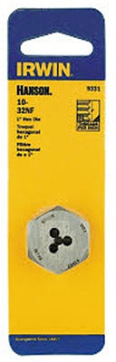 IRWIN Irwin 9332ZR 12-24 Nc Hex Machine Screw Die 1 Inch