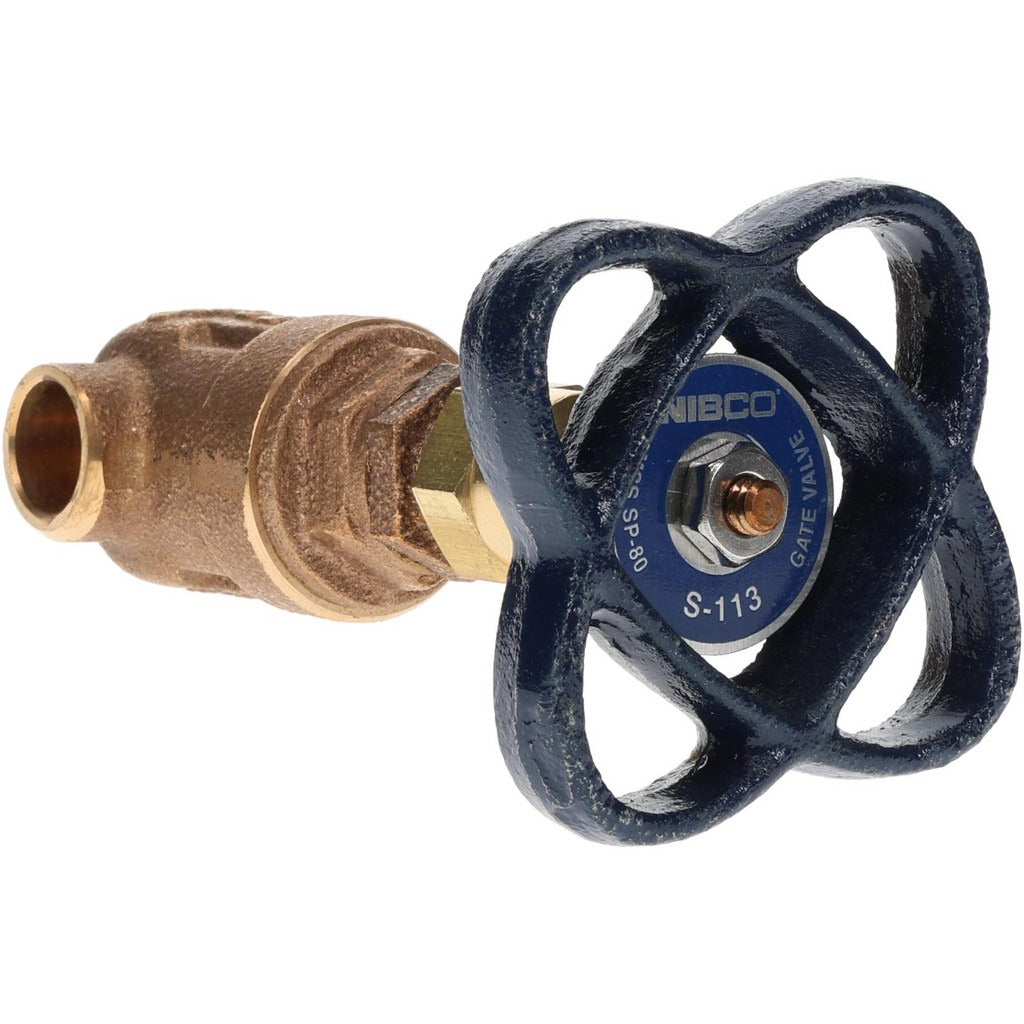 NIBCO Nibco NJ0J005 Gate Valve 3/8 Inch Soldered Bronze