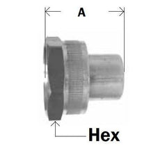 MIDLAND METAL Midland Metal 30-017 3/4 x 1/4 in. Female Thread Brass Coupling