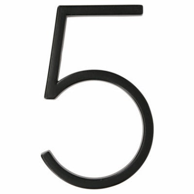 HILLMAN Hillman Fasteners 844715 Black House Number 5 Zinc 3-pack