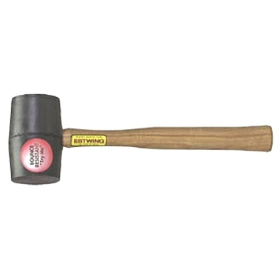 ESTWING Estwing DH-12 12 Oz Deadhead Rubber Mallet, Wood Handle, Black