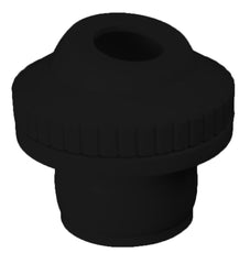 CUSTOM MOLDED PRODUCTS Custom Molded Products 25554-304-000 Self-Aligning Return Nozzle 3/4In 1.5In Black