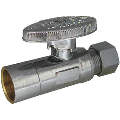 KISSLER Kissler 88-9010 1/4-Turn Straight Stop (1/2 in Sweat x 3/8 in Comp / Pack 10)