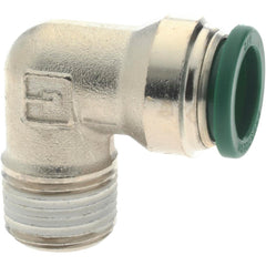 PARKER Parker W169PLPNS-8-6 90 Male Elbow 1/2 in Od 3/8 Nptf Brass