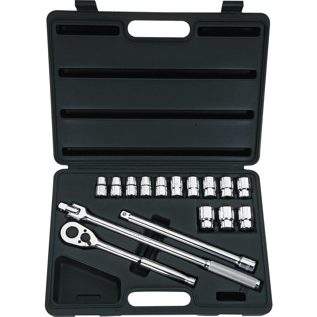 STANLEY Stanley 85-956 Metric Socket Set 16 Pc 1/2 in Drive
