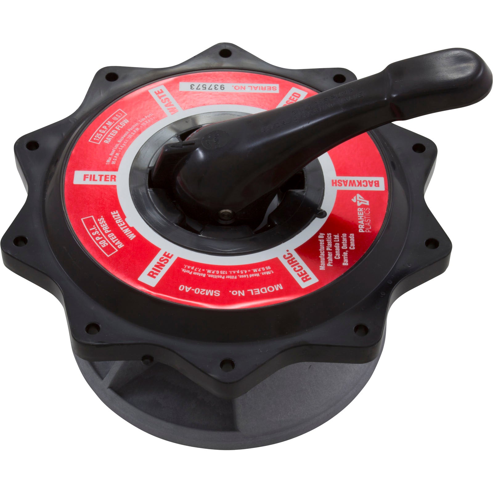 PRAHER Praher E-50-S2B 2 In Key Hub Assembly Black | E-50-S2B