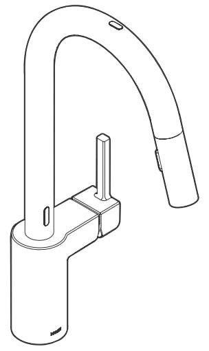 MOEN Moen 7565EC Align Chrome One-Handle Pulldown Kitchen Faucet