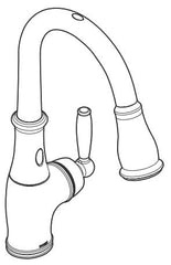 MOEN Moen 7185EORB Kitchen Faucet Oil Rubbed Bronze One-Handle Pulldown