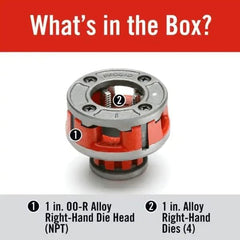 RIDGID Ridgid 36895 Model Oo-R Die Head 12R Alloy Die Head 3/4 Factory Set