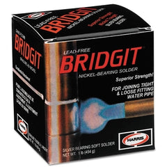 HARRIS Harris BRGT61 Bridgit Lead-Free Solder, 1/8 Diameter, 1 lb Spool