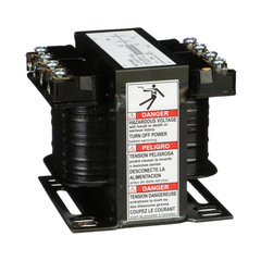 SCHNEIDER ELECTRIC Square D 9070T100D3 100VA Control Transformer 208VAC to 120VAC 1-Phase